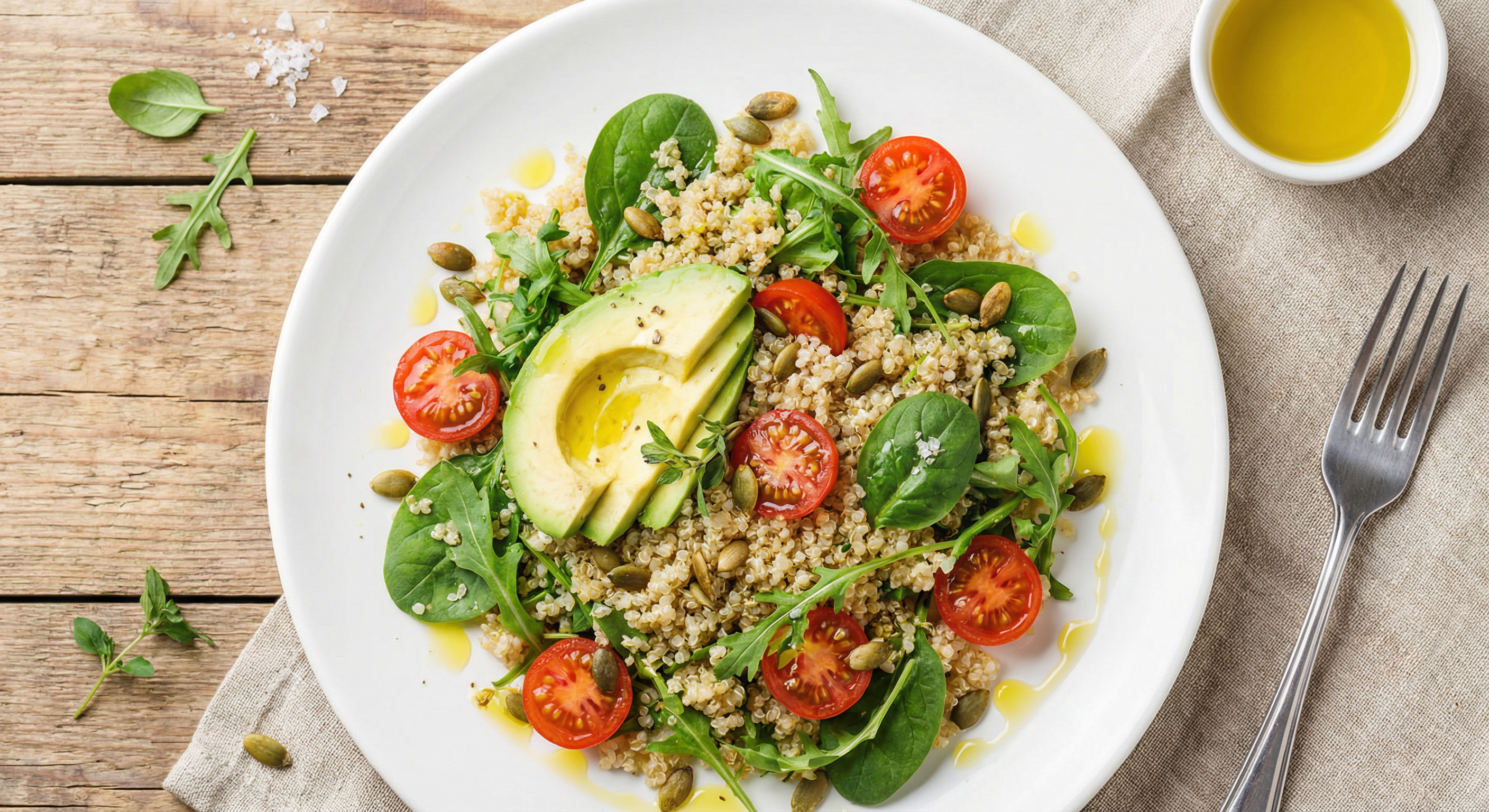 Sałatka z quinoa i awokado