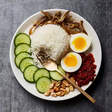 Healthy Nasi Lemak variation